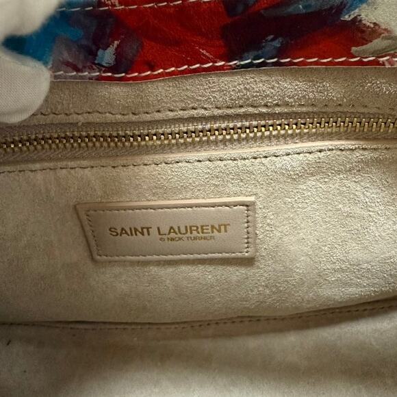 Yves Saint Laurent Floral Multicolor Shoulder Bag - Picture 10 of 13